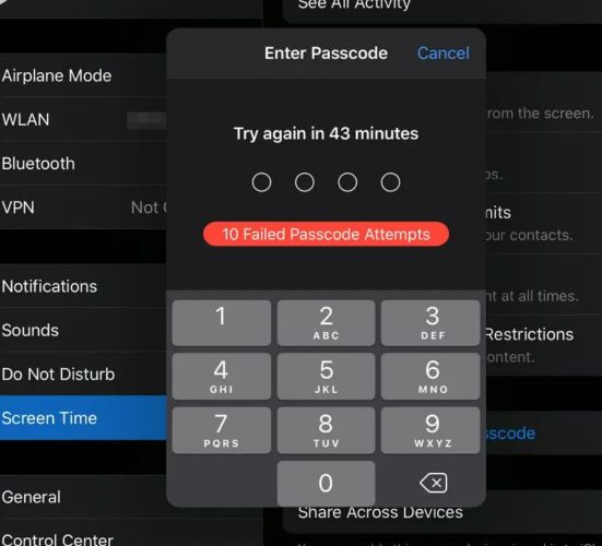 tiempo de espera tras intentos fallidos código Screen Time | bloqueo Tiempo de pantalla iPhone intentos incorrectos iOS España