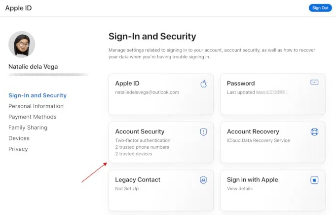 sección Seguridad de la cuenta en appleid.apple.com | añadir número teléfono confianza Apple ID España