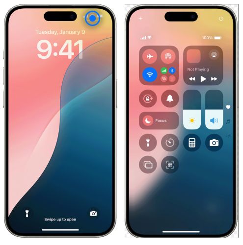 abrir Centro de Control de Cámara | Quita la cámara de la pantalla de bloqueo del iPhone