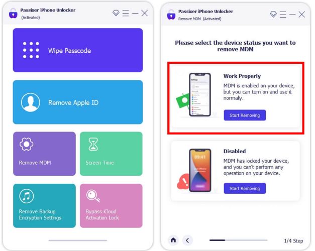 haz clic en Comenzar a Desactivar | Desactivar Auto-Lock iPhone