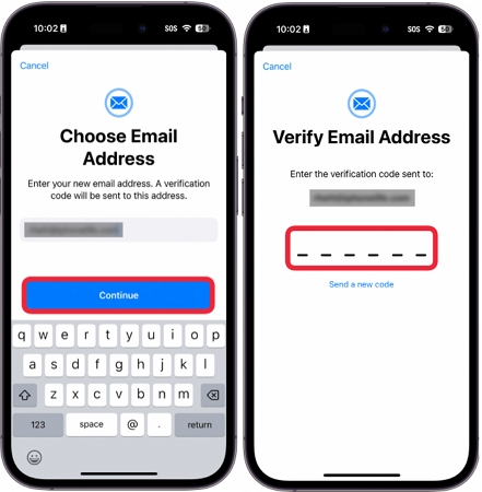 confirmar código de verificación | Cambiar Apple ID sin perder datos
