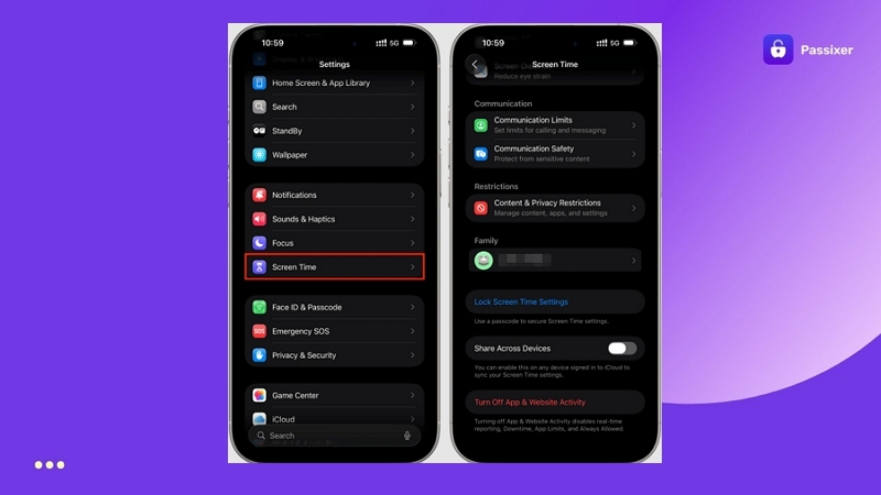 desactivar Tiempo de Uso en iPhone
