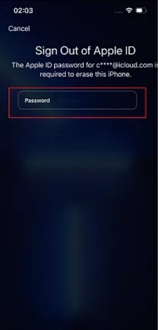 introduce la contraseña de Apple ID | Desactivar la pantalla de bloqueo del iPhone