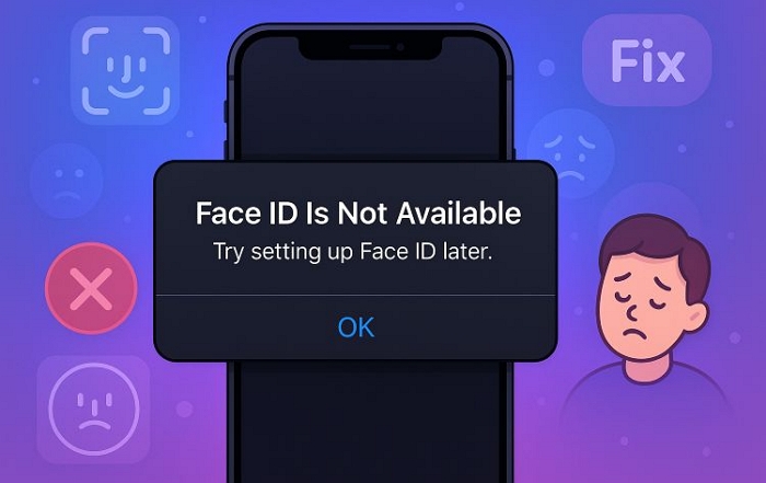 Face ID no disponible | Face ID no disponible Intenta configurarlo más tarde