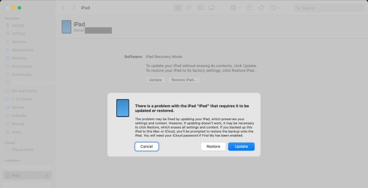 elige Restaurar | Desactivar límite de tiempo