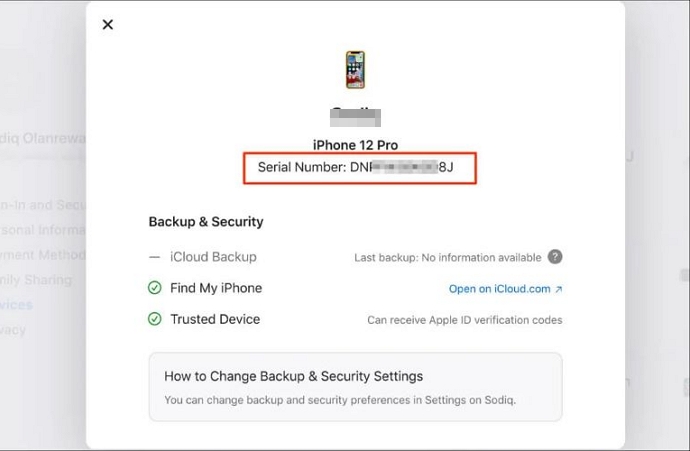 haz clic en iPhone bloqueado | Obtén el IMEI en iPhone si está bloqueado