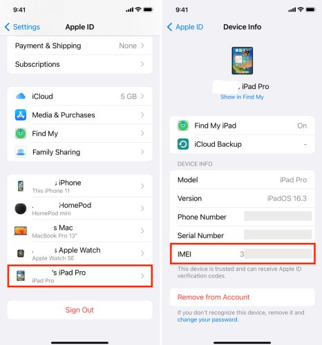 localizar dispositivos | Obtén el IMEI en iPhone si está bloqueado
