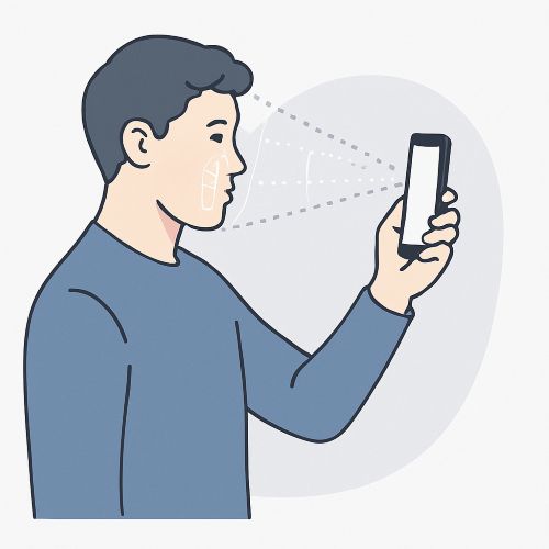 cara desbloqueada | Face ID no disponible Intenta configurarlo más tarde