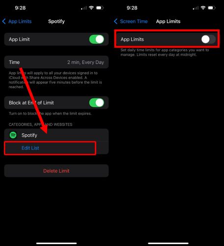 desactiva el límite de la App | Cómo desactivar límite de tiempo iPhone