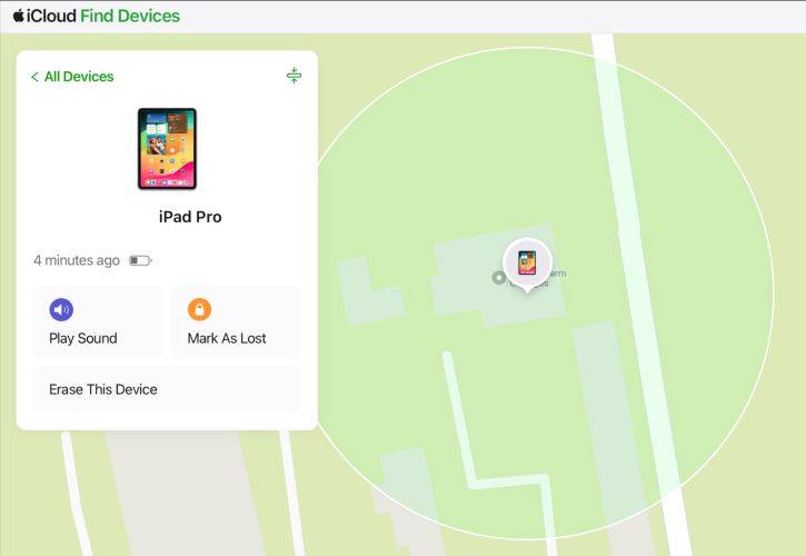 hacer clic en Borrar Este Dispositivo | Desbloquear iPad sin código