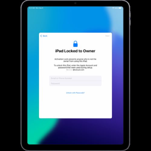 Bloqueo de Activación | Desbloquear iPad sin código
