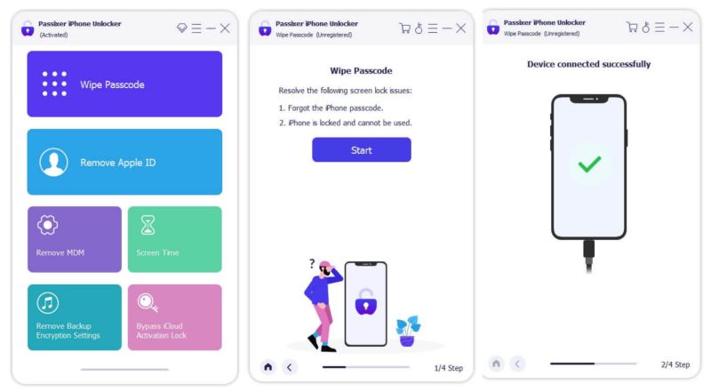 elige Borrar código | Face ID no disponible Intenta configurarlo más tarde