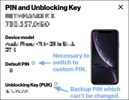 localizar el PIN de la SIM en la app del operador | Encontrar o cambiar el PIN de la SIM en iPhone