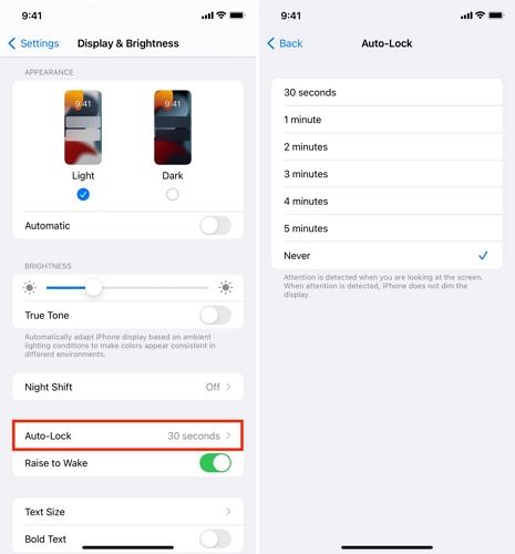 Auto-Lock vuelve | Desactivar Auto-Lock iPhone