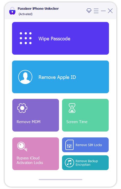 seleccionar Desbloquear SIM | Obtén el IMEI en iPhone si está bloqueado