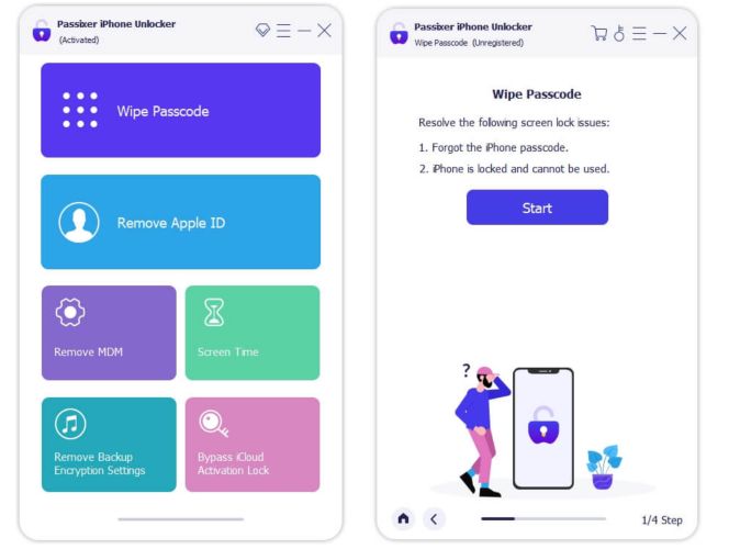 seleccionar Borrar código de acceso | Quitar la cámara de la pantalla de bloqueo del iPhone