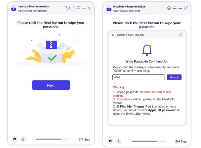presionar Desbloquear | Quitar la cámara de la pantalla de bloqueo del iPhone