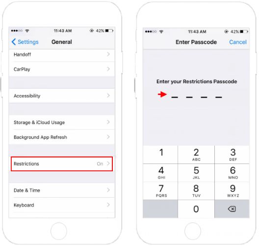 desactivar Restricciones iPhone con código recuperado por Pinfinder | quitar Restricciones iPhone iOS 12 código recuperado iTunes