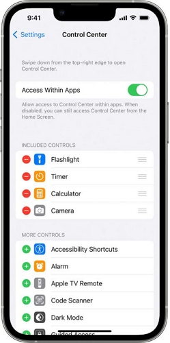 quitar la cámara de los controles incluidos | Quita la cámara de la pantalla de bloqueo del iPhone