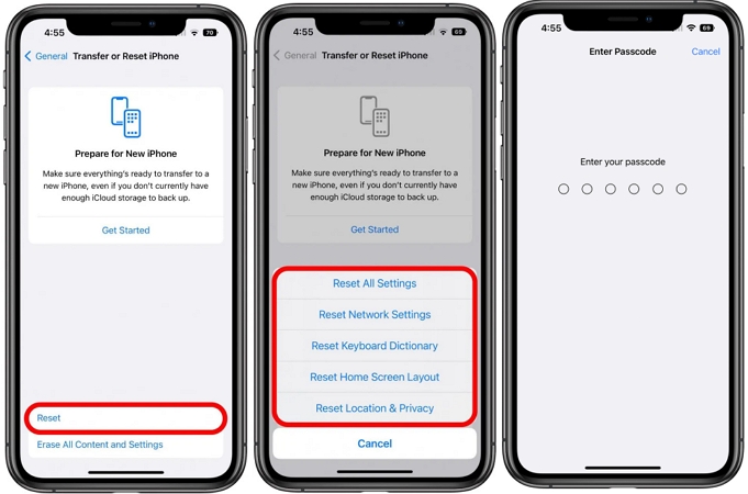restablecimiento de fábrica del iPhone | Cambiar Apple ID sin perder datos