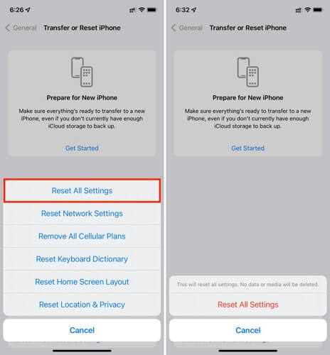 restablecer todos los ajustes del iPhone | No se puede desactivar Buscar mi iPhone