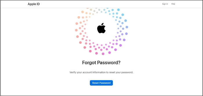 abrir iforgot.apple.com y hacer clic en Restablecer contraseña | recuperar contraseña Apple ID iCloud olvidada desde ordenador España