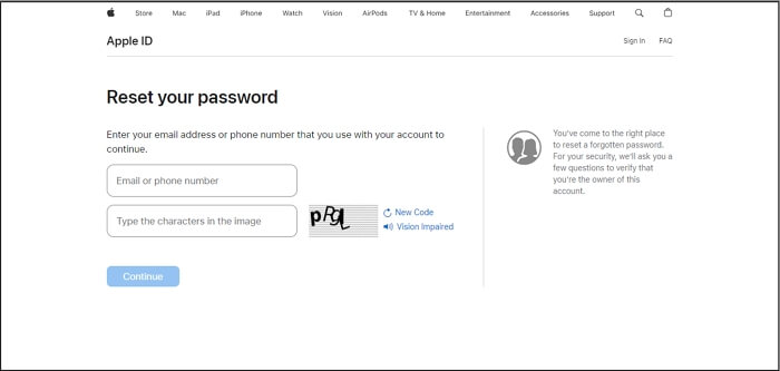 introducir Apple ID en iforgot.apple.com para recuperar cuenta bloqueada | Apple ID bloqueado gris iforgot restablecer contraseña España