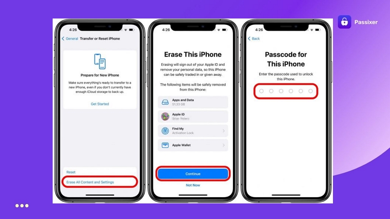 borrar contenido y ajustes del iPhone