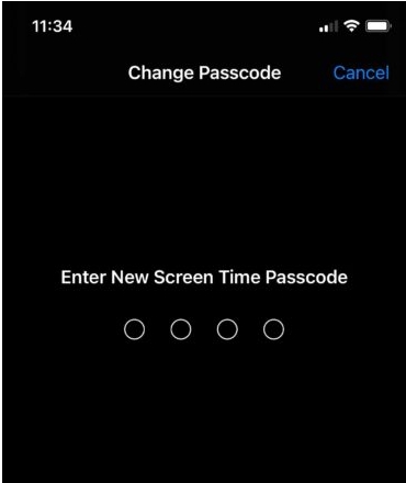 crear nuevo código de Tiempo de pantalla en iPhone | nuevo código Screen Time tras recuperación Apple ID iOS