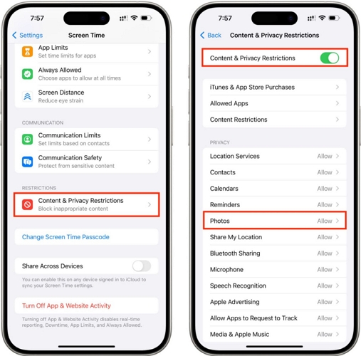desactiva Tiempo de uso | No se puede desactivar Encontrar mi iPhone