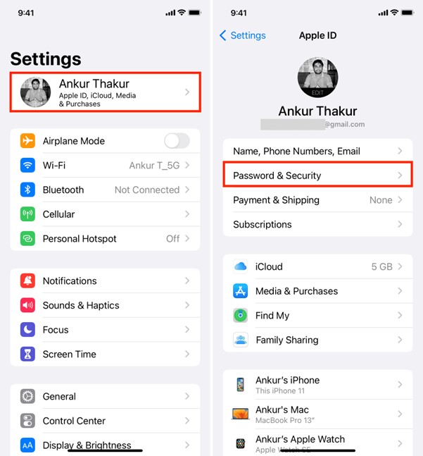 acceder a Inicio de sesión y seguridad en Ajustes del iPhone | cambiar contraseña Apple ID desde iPhone para cerrar sesión sin contraseña España