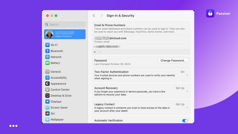 cambiar contraseña de Apple ID en Mac