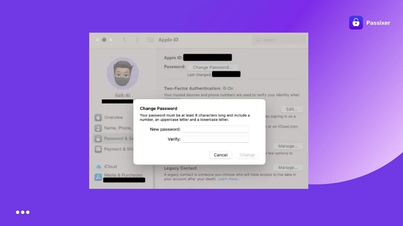 ingresar contraseña de inicio de sesión de Mac