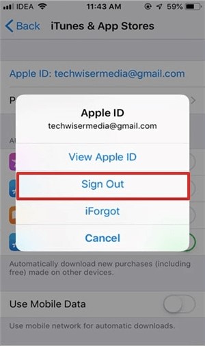 cerrar sesión Apple ID desde iTunes Store en Ajustes del iPhone | cerrar sesión Apple ID sin contraseña iOS antiguo España