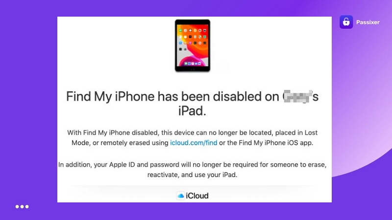función Buscar iPhone deshabilitada