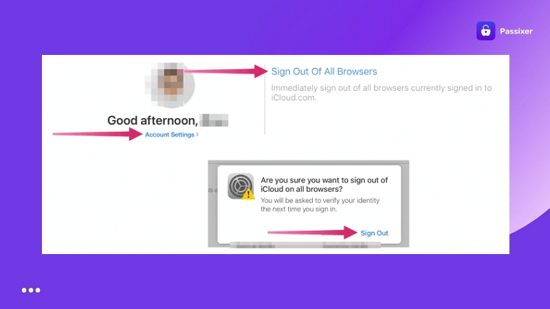 cerrar sesión de iCloud en navegador web