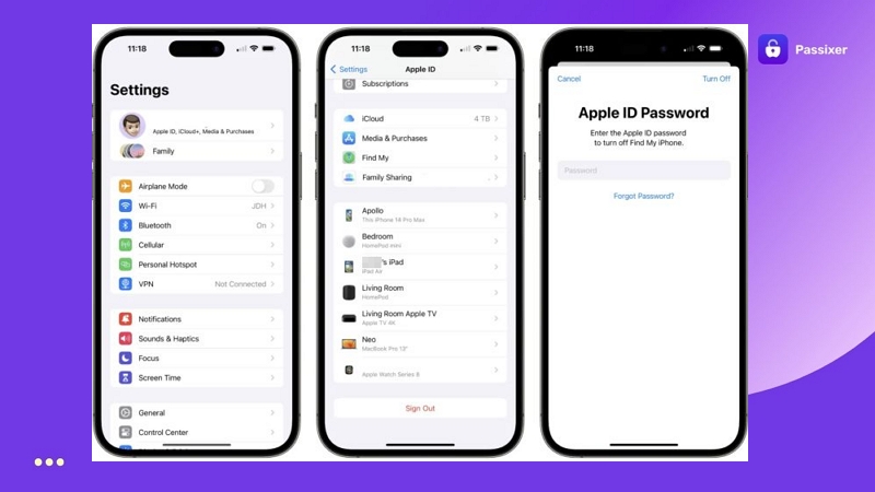 desactivar Buscar mi iPhone para cerrar sesión
