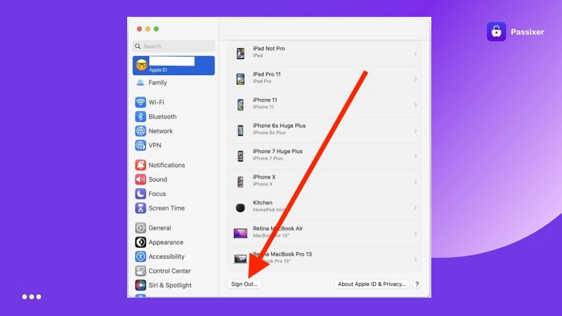 seleccionar nombre de usuario en Mac