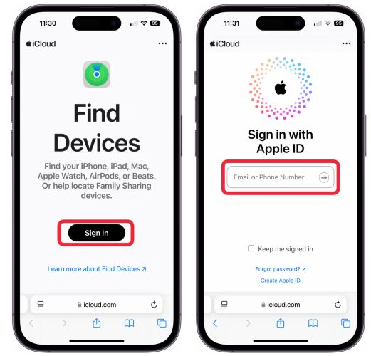 toca Iniciar sesión | como desactivar buscar mi iphone en icloud
