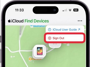 haz clic en Cerrar sesión | como desactivar buscar mi iphone en icloud