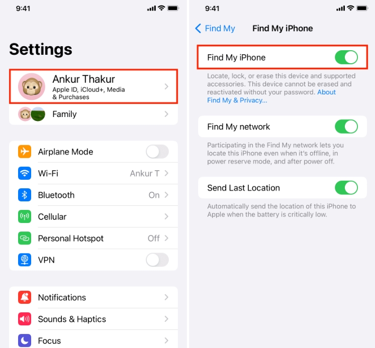 introduce las credenciales de Apple ID | como desactivar buscar mi iphone en icloud