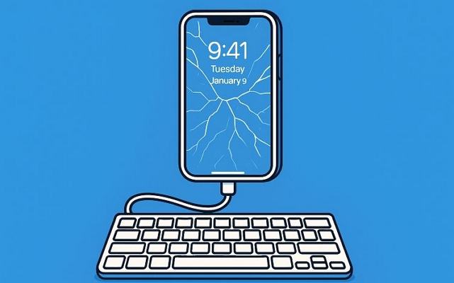 presionar Intro | desbloquear iPhone con pantalla rota