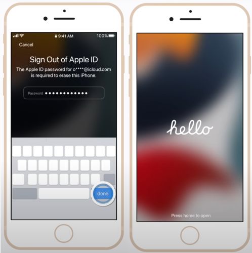presiona Done | Unlock Disabled iPod