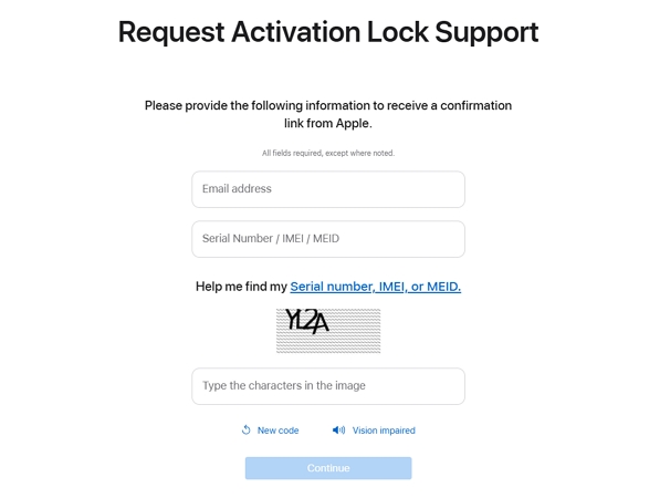 enviar solicitud de desbloqueo | Desbloquear el código de acceso del iPhone sin ID de Apple