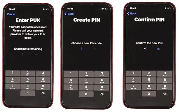 introduce el código PUK | Encontrar o Cambiar el PIN de la SIM en iPhone