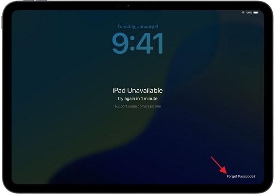 iPad no disponible | iPad requiere código tras reiniciar
